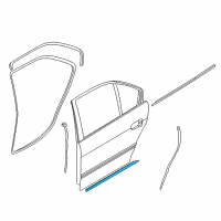 OEM 1996 BMW 750iL Rear Left Sealing Betw.Door And Entrance Diagram - 51-22-8-150-709