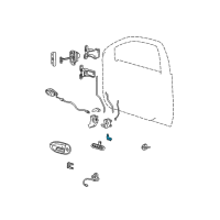 OEM 2006 Lincoln Mark LT Door Ajar Switch Diagram - 4L3Z-14018-AA