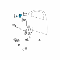 OEM Mercury Sable Door Check Diagram - F6DZ5422886A