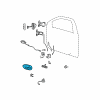 OEM Ford Taurus Exterior Door Handle Diagram - 4F1Z5422404AB