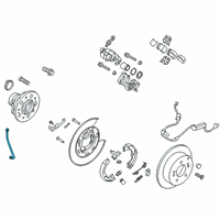 OEM 2022 Kia Sportage Rear Wheel Hose Right Diagram - 58738D9000