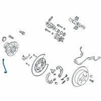 OEM Kia Rear Wheel Hose Right Diagram - 58738D9000