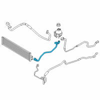 OEM 2014 BMW ActiveHybrid 7 Coolant Hose Diagram - 17-12-7-610-709