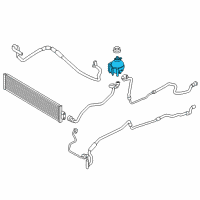OEM 2012 BMW ActiveHybrid 5 Coolant Reservoir Diagram - 17137623597