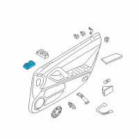 OEM 2010 Nissan GT-R Switch Assy-Power Window, Assist Diagram - 25411-JF00A