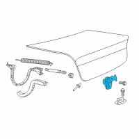 OEM 2006 Dodge Charger Latch-DECKLID Diagram - 5056268AG