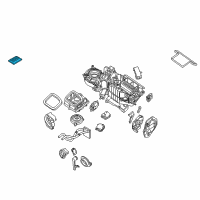 OEM Nissan Xterra Cabin Air Filter Diagram - 27277-VR00A