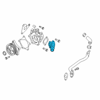 OEM 2019 Chevrolet Cruze Thermostat Unit Diagram - 12673413