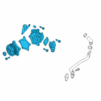 OEM 2021 Chevrolet Spark Water Pump Assembly Diagram - 12681169