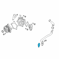 OEM 2019 Chevrolet Volt By-Pass Pipe Gasket Diagram - 12635750