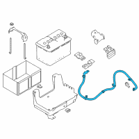 OEM 2017 Nissan Titan Cable Assy-Battery Earth Diagram - 24080-EZ01B