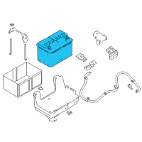 OEM 2021 Nissan Titan Batteries Diagram - 244109FT0A