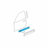 OEM 2003 Chevrolet Trailblazer EXT Side Molding Diagram - 88937015