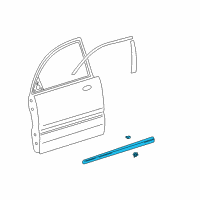 OEM Kia Optima MOULDING Assembly-Front Door Diagram - 877223C010XX