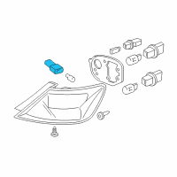 OEM 2001 Honda S2000 Socket (T10) Diagram - 33513-S2A-003