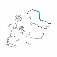 OEM 2011 Honda Accord Hose, Power Steering Feed (L4 Lh) Diagram - 53713-TA0-A04