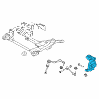 OEM BMW 330i Left Carrier Diagram - 31-21-6-792-287