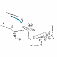 OEM 2014 Cadillac SRX Wiper Arm Diagram - 22872978