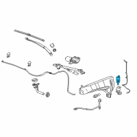 OEM Cadillac SRX Washer Pump Diagram - 25979366