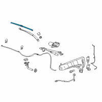 OEM Cadillac SRX Front Blade Diagram - 22870540