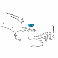 OEM 2013 Cadillac SRX Front Motor Diagram - 25979382