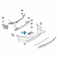 OEM BMW 325xi Ultrasonic Sensor Diagram - 66-20-7-837-273