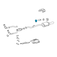 OEM 2006 Chrysler Crossfire ISOLATOR-Exhaust Diagram - 5098718AA