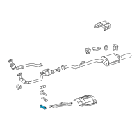 OEM 2008 Chrysler Crossfire Bracket-Catalytic Converter Diagram - 5097275AA