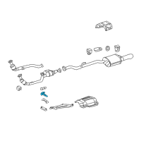 OEM 2008 Chrysler Crossfire Bracket-Catalytic Converter Diagram - 5097276AA