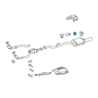 OEM Chrysler Crossfire Bracket-Exhaust Diagram - 5097566AA