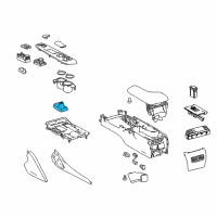 OEM 2020 Lexus IS350 Cover Sub-Assembly, SHIF Diagram - 58808-53050-C1