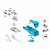 OEM 2014 Lexus IS250 Box Assembly, Console Diagram - 58810-53471-C2