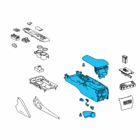 OEM 2021 Lexus IS350 Box Assembly, Console Diagram - 58810-24220-A0