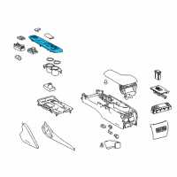 OEM Lexus IS300 Panel Sub-Assembly, Cons Diagram - 58804-53470-C3