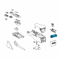 OEM Lexus IS200t Switch, Refreshing Seat Diagram - 84752-24020