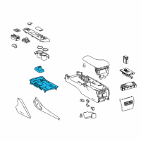 OEM Lexus IS350 Panel Sub-Assembly, Console Diagram - 58804-53250-C0