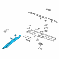 OEM 2014 Chevrolet Camaro Weatherstrip Pillar Trim Diagram - 23115749