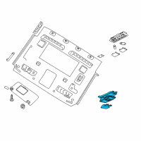 OEM 2017 Nissan Titan XD Lamp Assembly Map Diagram - 26430-EZ30B