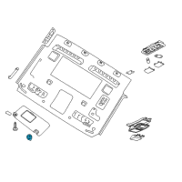 OEM 2018 Nissan Titan XD Holder-SUNVISOR Diagram - 96409-EZ00A