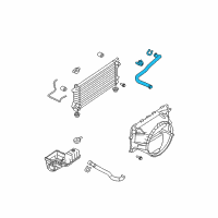 OEM Lincoln Navigator Upper Hose Diagram - 9L3Z-8260-C