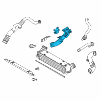 OEM 2010 BMW 335i xDrive Charged Air Induction Tract Diagram - 11-65-7-556-554