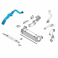 OEM 2013 BMW 335is Charge-Air Duct Diagram - 11-65-7-556-551