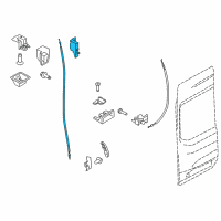 OEM 2019 Ford Transit-350 HD Upper Latch Diagram - EK4Z-6143287-A