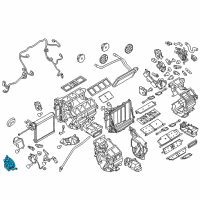 OEM 2017 Infiniti Q70 Mode Motor Actuator Assembly Diagram - 27731-1ME1A