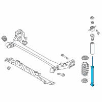 OEM 2018 Hyundai Elantra Rear Shock Absorber Assembly Diagram - 55310-F2700