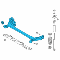 OEM 2018 Hyundai Elantra Torsion Axle Complete Diagram - 55100-F2000