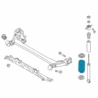 OEM 2017 Hyundai Elantra Spring-Rear Diagram - 55350-F2300