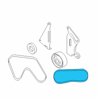 OEM Infiniti FX35 Compressor Belt Diagram - 11920-AG900