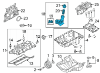 OEM Toyota Oil Filter Housing Diagram - 15670-WAA01