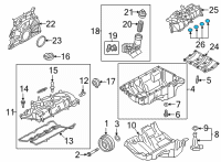OEM Toyota GR Supra Intake Manifold Gasket Set Diagram - 17177-WAA01